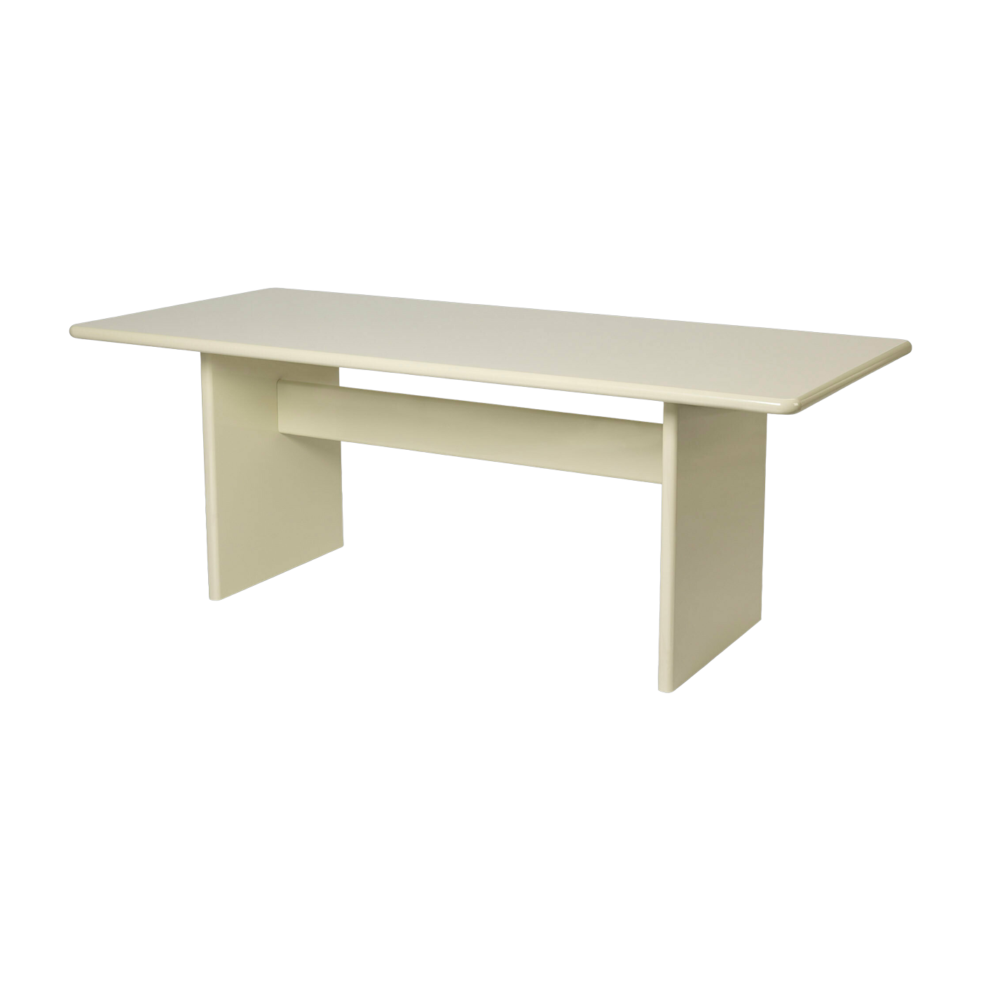 Table à manger en bois blanc 90 x 200 cm Rink - Ferm Living