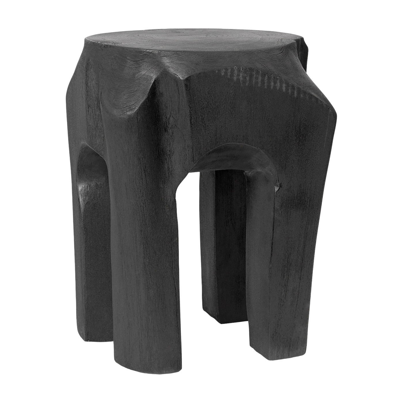 Sgabello in teak nero 40 x 32 cm Root - Ferm Living
