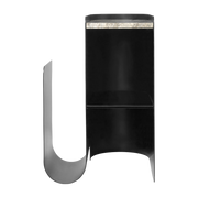 Mesa auxiliar de acero negro y marbre Vault - Ferm Living
