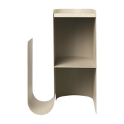 Table d'appoint en acier beige et marbre Vault - Ferm Living