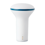 Opal white and dark blue portable lamp Buddy - Faro Barcelona