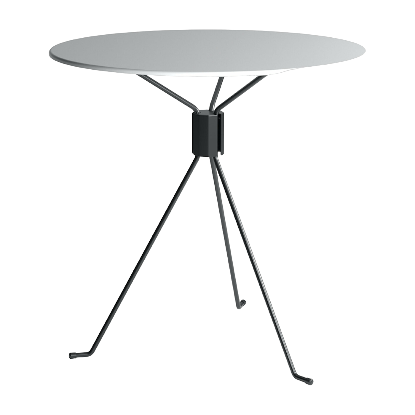 Tisch ronde Gartentisch aus Stahl weiß 90 cm Bond -. Cools Collection