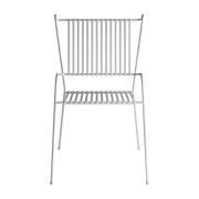 Chaise de jardin avec accoudoirs en acier blanc Capri - Cools Collection