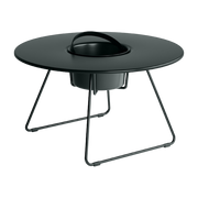 Table à cocktail ronde en acier noir 75 cm N'ice - Cools Collection