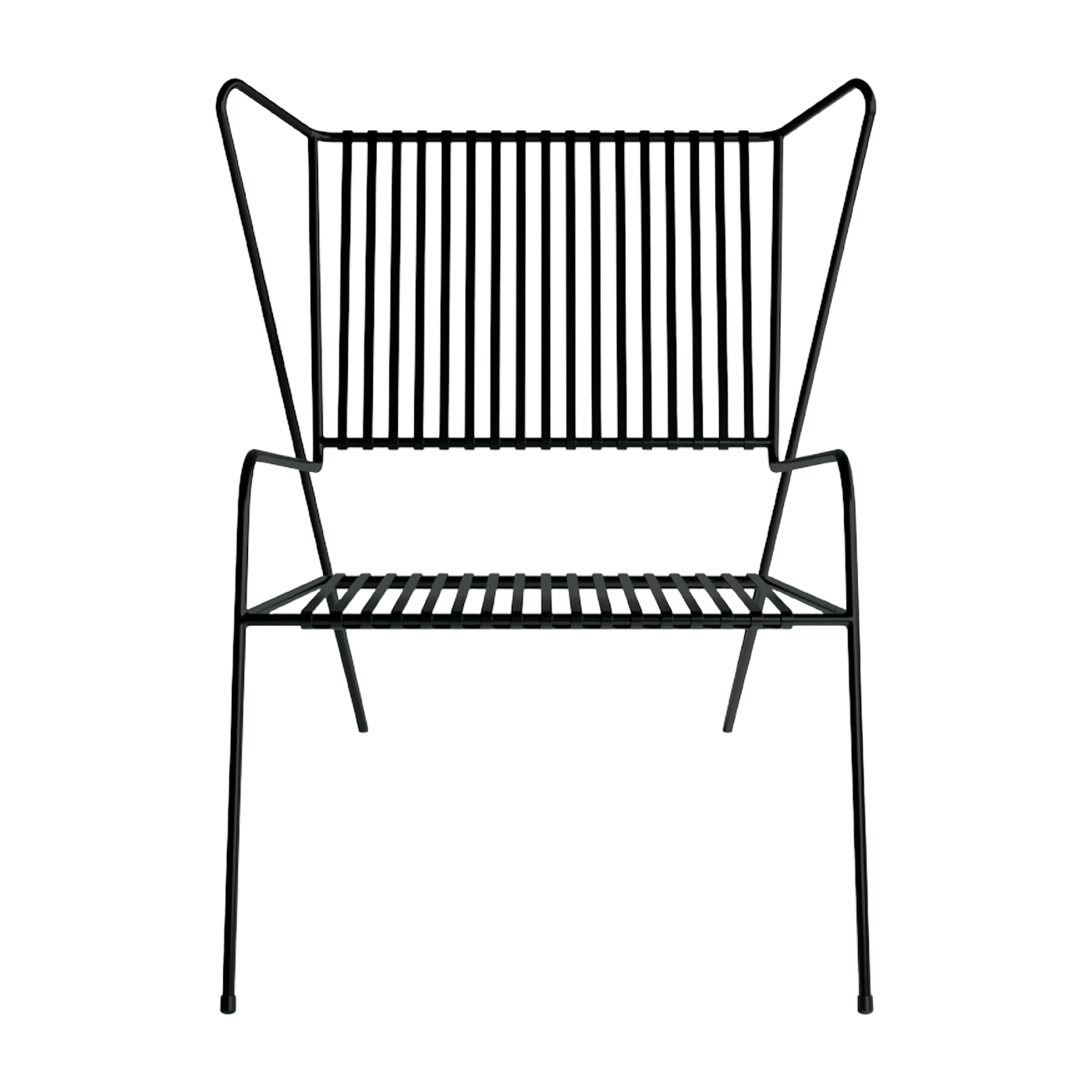 Lounge Chair aus schwarzem Stahl Capri Easy - -. Cools Collection