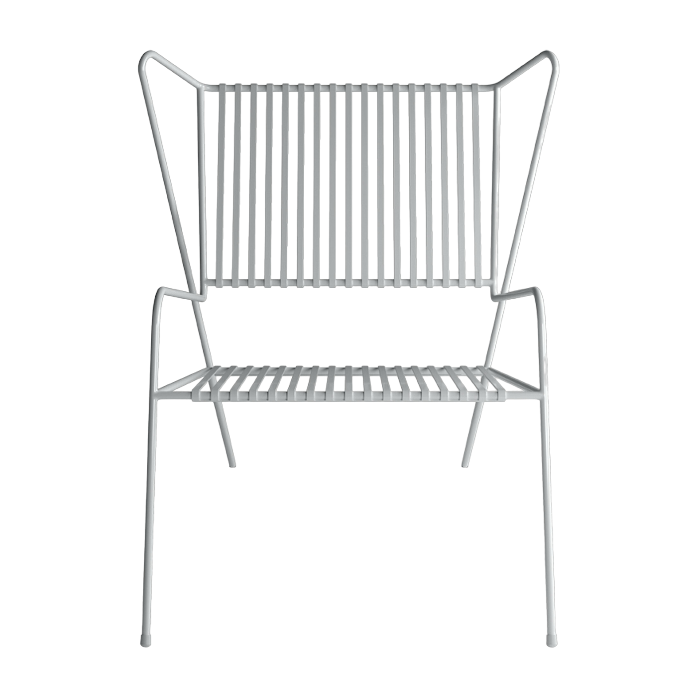 Lounge-Stuhl aus weißem Stahl Capri Easy - - Cools Collection