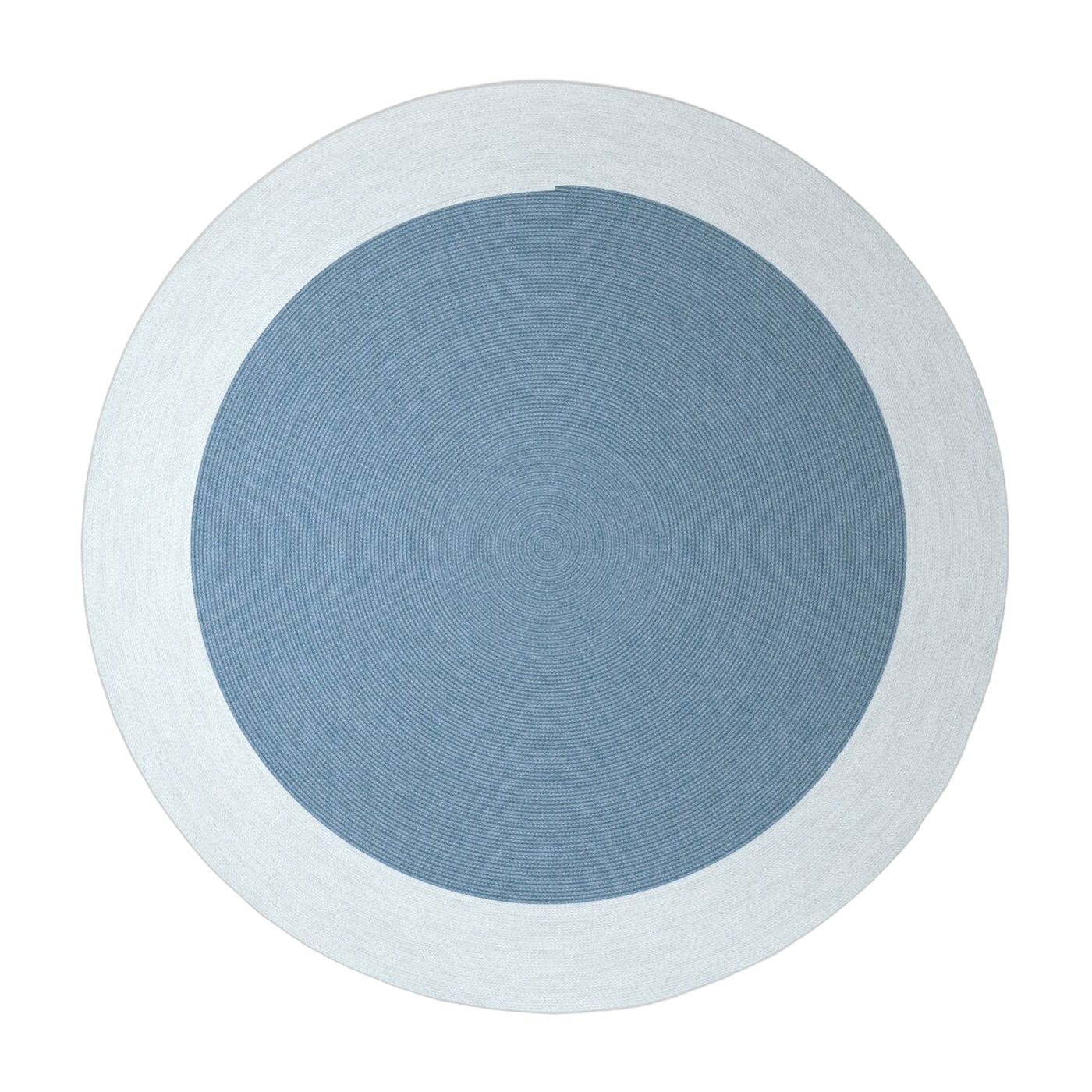 Runder Teppich aus ozeanblauem Seil 250 cm Onda -. Fast Spa