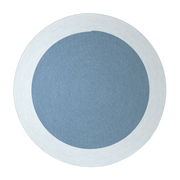 Tapis rond en corde bleu océan 250 cm Onda - Fast Spa