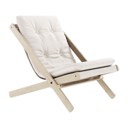 Transat en hêtre et tissu blanc Boogie - Karup Design