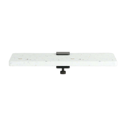 White recycled plastic shelf 45 cm and 1 black graphite hook - TIPTOE