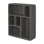 Resin shelf anthracite 43, 5 x 49, 5 cm Art Studio - Mette Ditmer