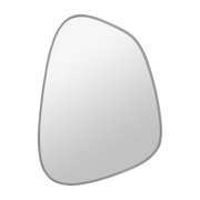 Mirror with grey frame 55 x 77 cm Figura - Mette Ditmer