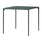 Table à manger carrée en acier vert 80 x 80 cm Novo - AYTM