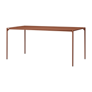 Rectangular steel dining table terracotta 160 x 80 cm Novo - AYTM