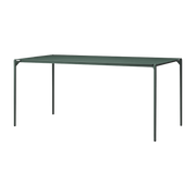 Table à manger rectangulaire en acier vert 160 x 80 cm Novo - AYTM