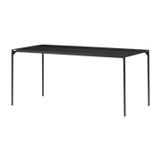 Black steel rectangular dining table 160 x 80 cm Novo - AYTM