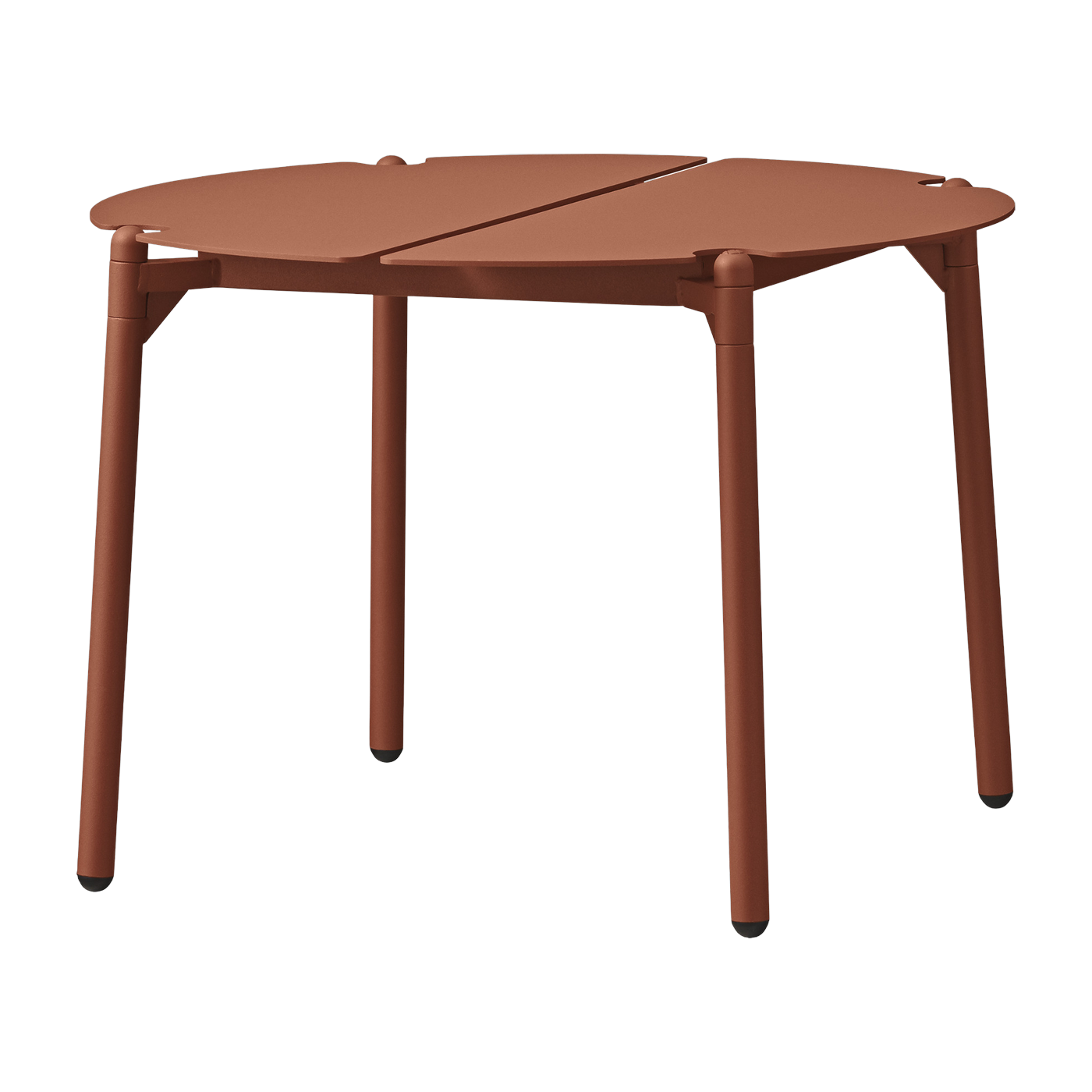 Gartenbeistelltisch aus terracottafarbenem Stahl 50 x 35 cm Novo - -. AYTM