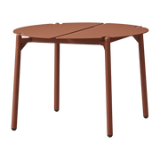 Table d'appoint de jardin en acier terracotta 50 x 35 cm Novo - AYTM