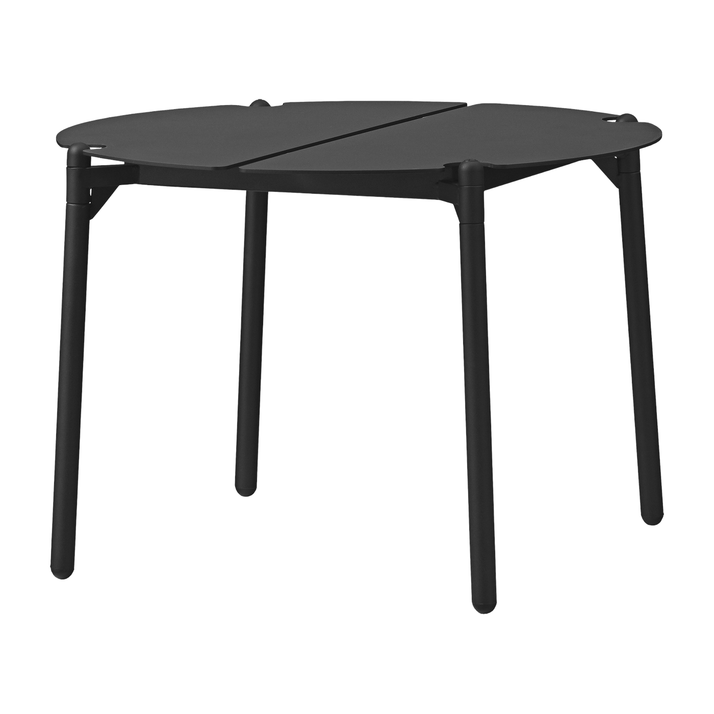 Table d'appoint de jardin en acier noir 50 x 35 cm Novo - AYTM
