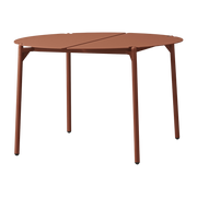 Terracotta steel garden side table 70 x 45 cm Novo - AYTM