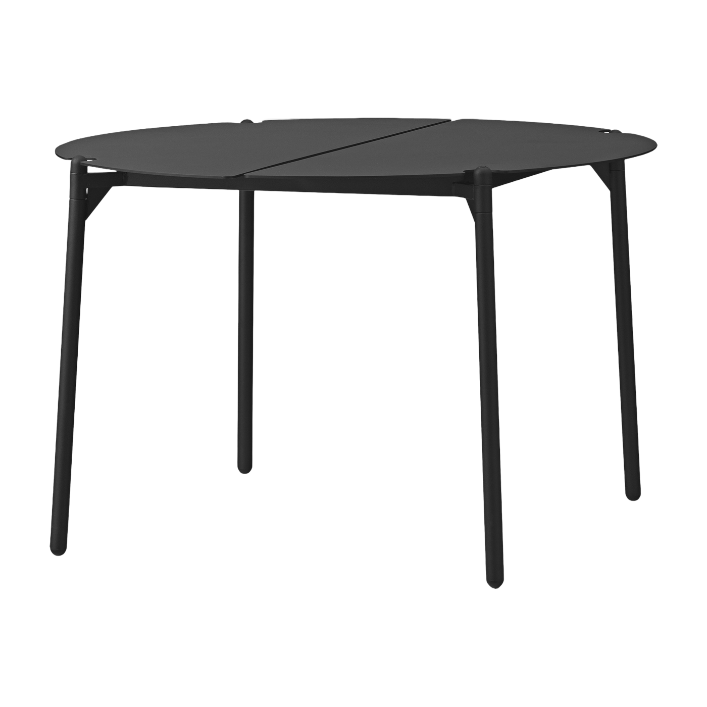 Table d'appoint de jardin en acier noir 70 x 45 cm Novo - AYTM