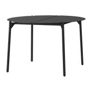 Black steel garden side table 70 x 45 cm Novo - AYTM