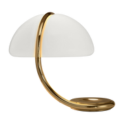 Lampe en métal doré nacré 45 cm Serpente - Martinelli Luce