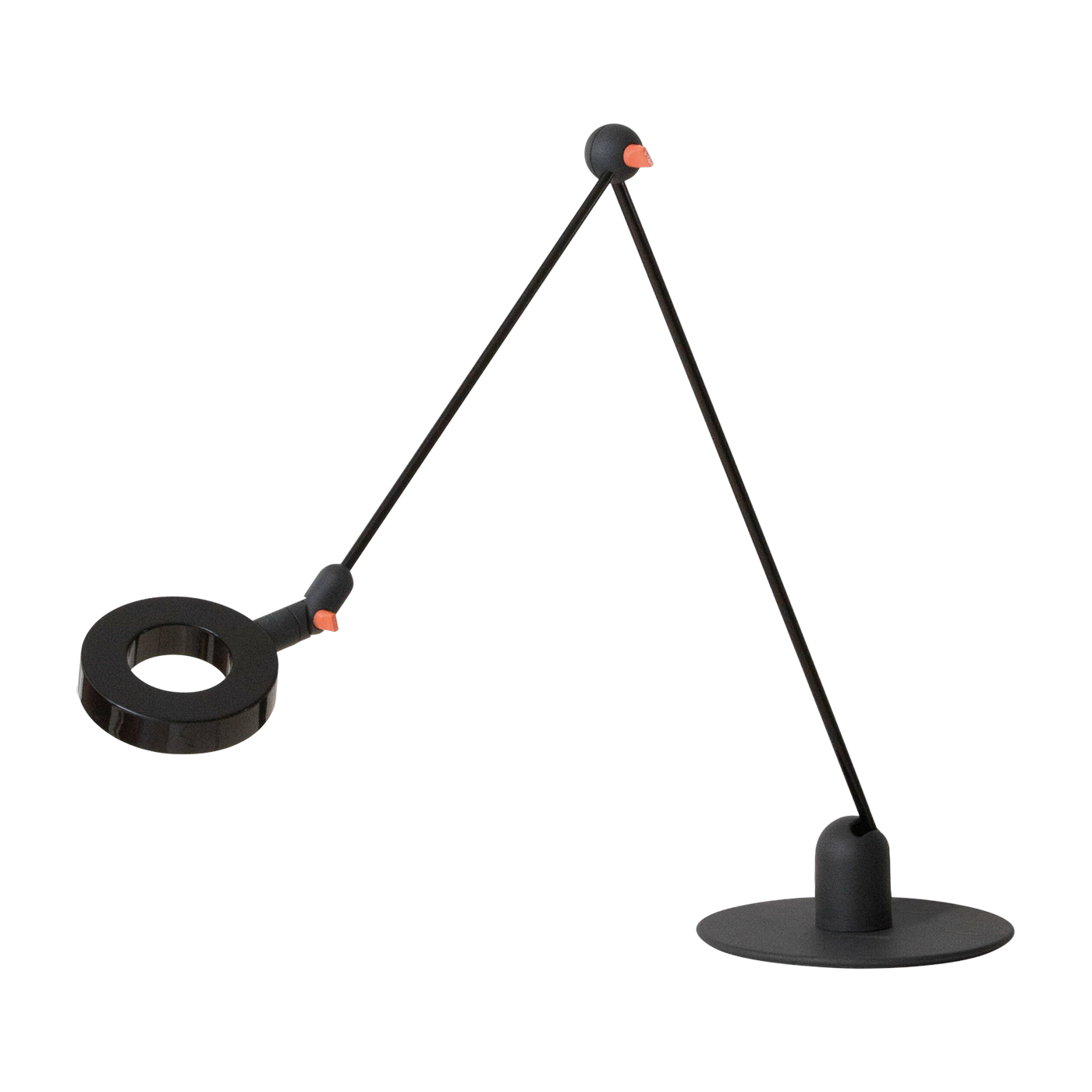 Lampe design de bureau en métal noir L'amica - Martinelli Luce
