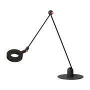 Lampe design de bureau en métal noir L'amica - Martinelli Luce