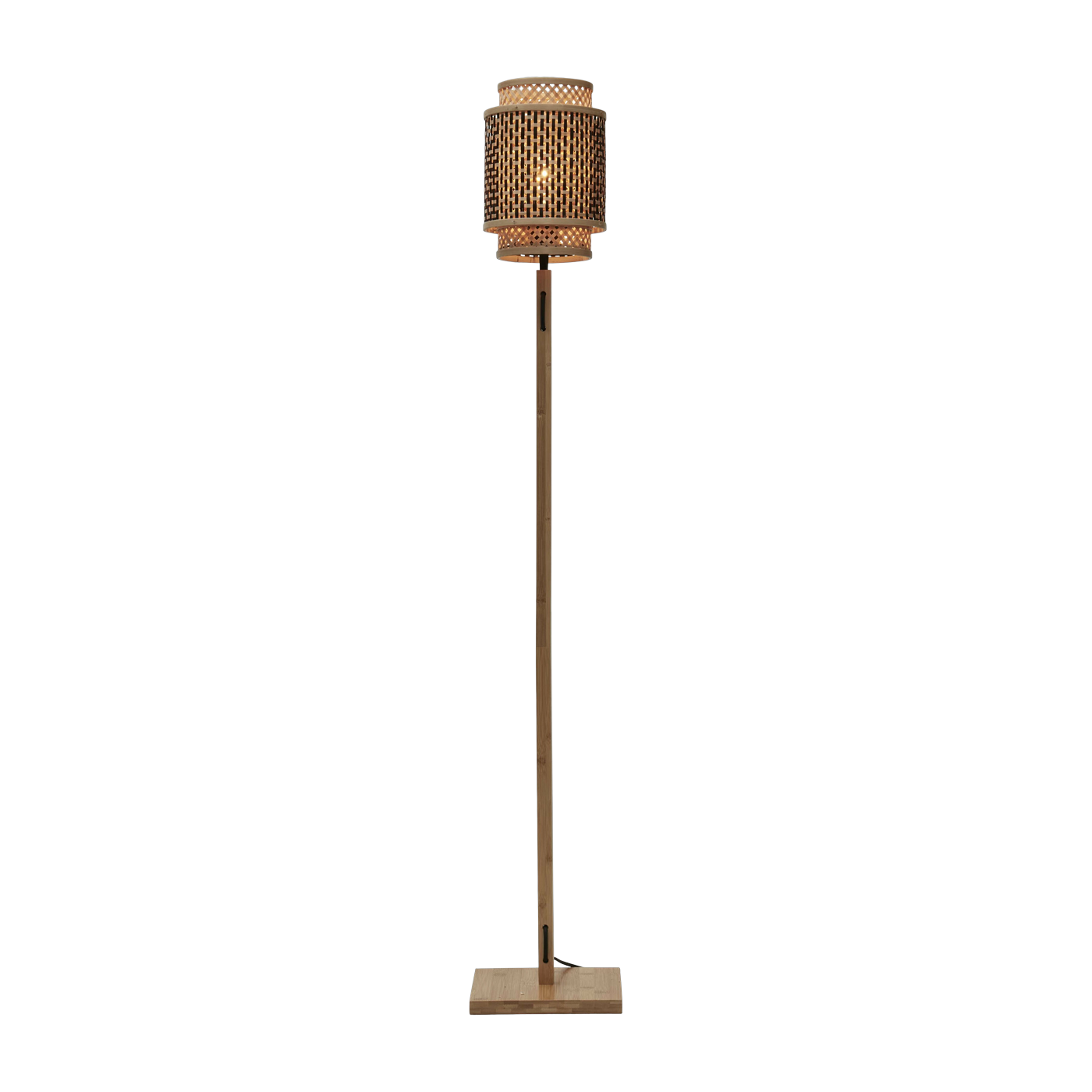 Stehlampe Bhutan S Nat/18X25 Schw/Nat. - Good & Mojo