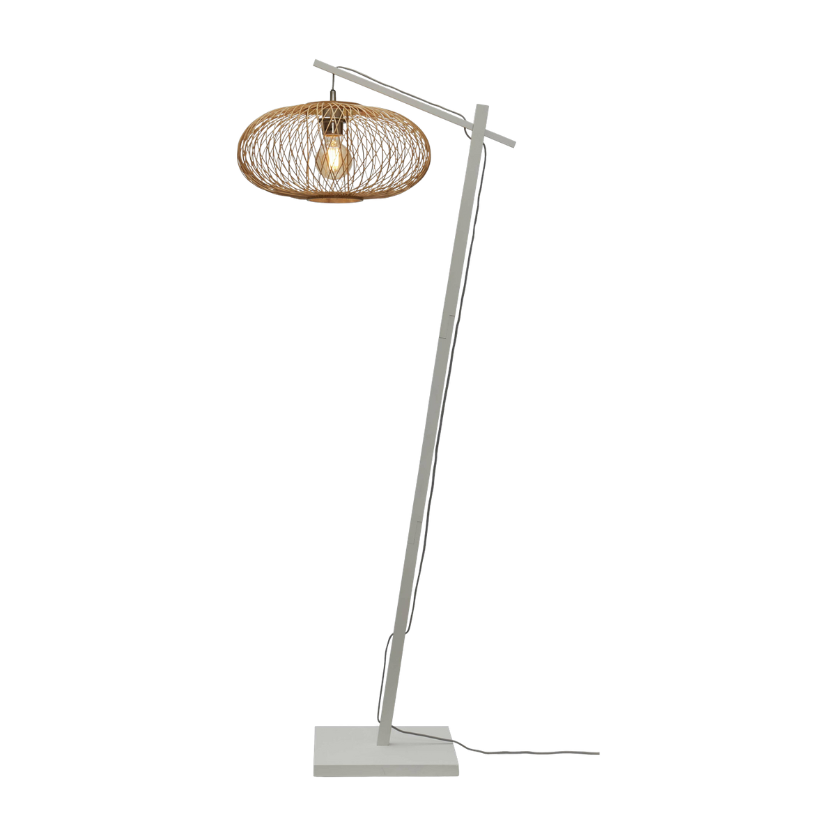 Stehlampe Cango S Weiss/40X20 Nat. - Good & Mojo