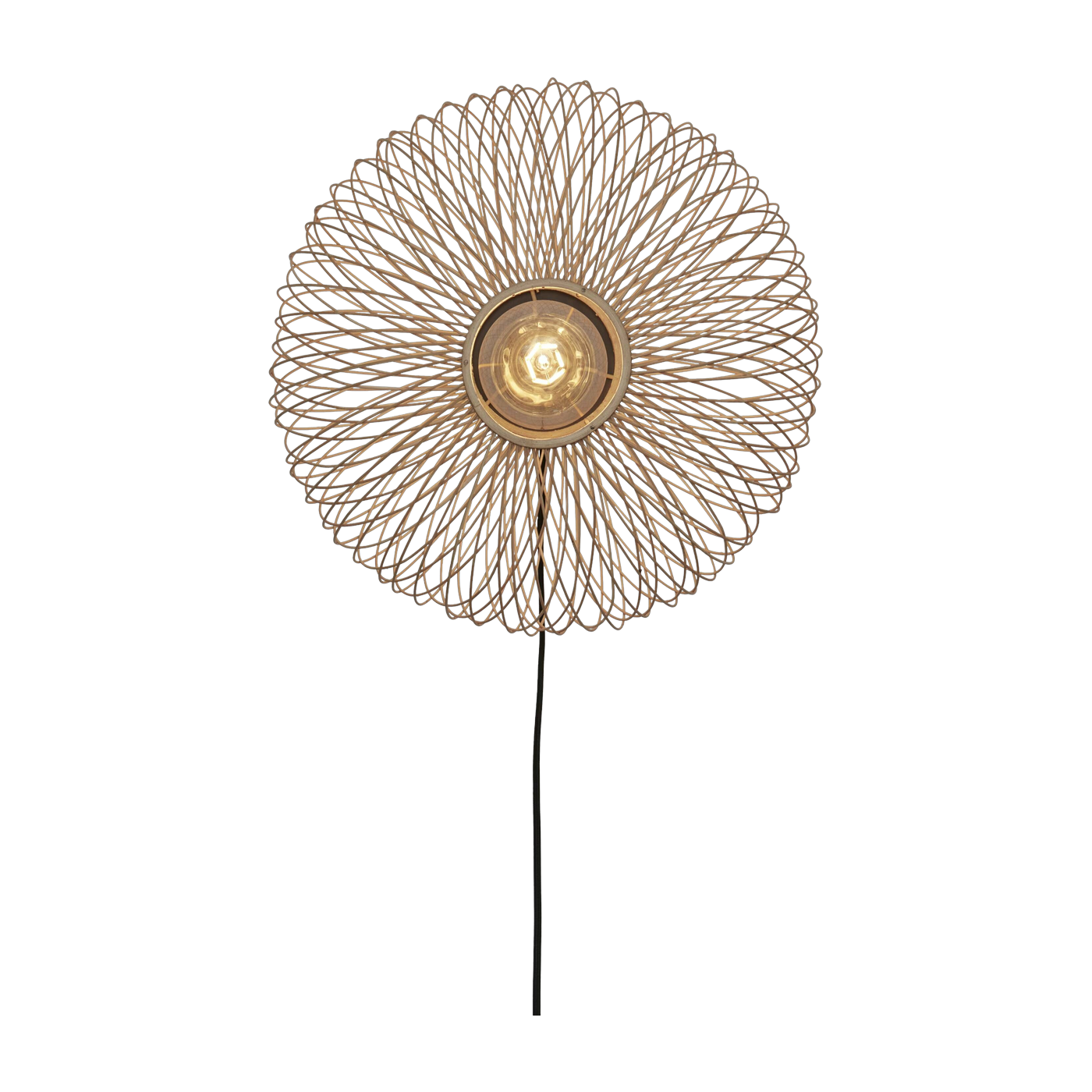 Applique ellipse en bambou naturel 40x20 cm Cango - Good & Mojo