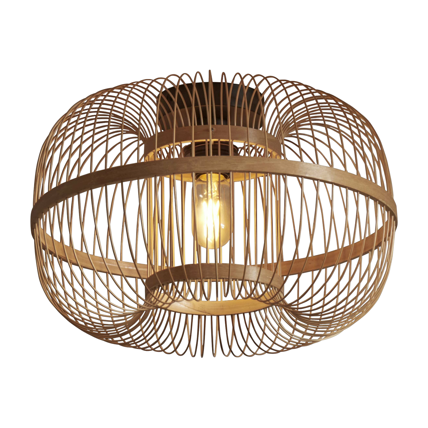 Plafonnier en bambou naturel 28x38 cm Hokkaido - Good & Mojo