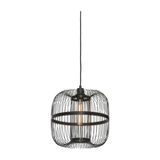 Lampada a sospensione Hokkaido L Bamboo H. 38X25Cm. Black - Good & Mojo
