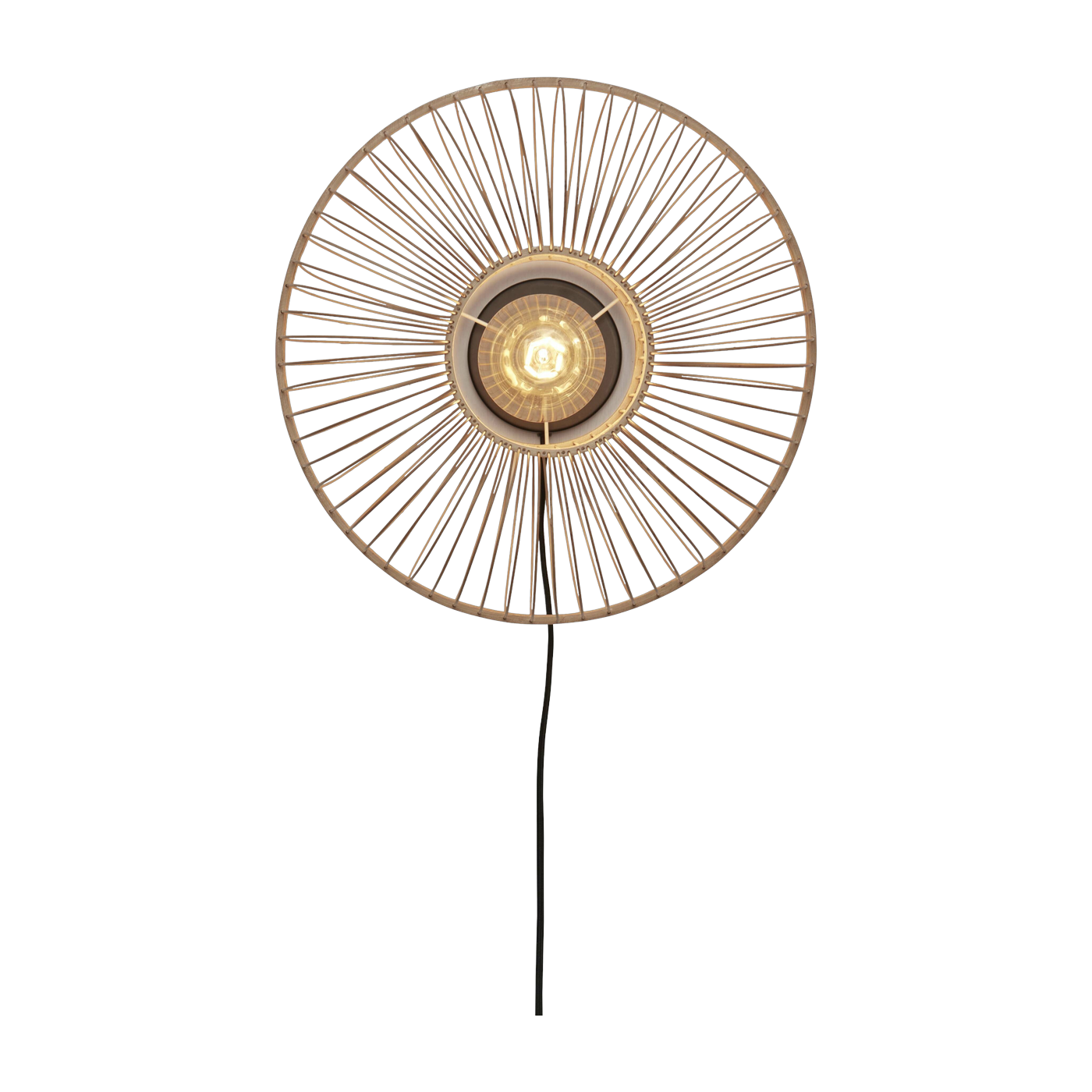 Wall Lampada Hokkaido Bamboo H. 25Xdia. 38Cm. Natural - Good & Mojo