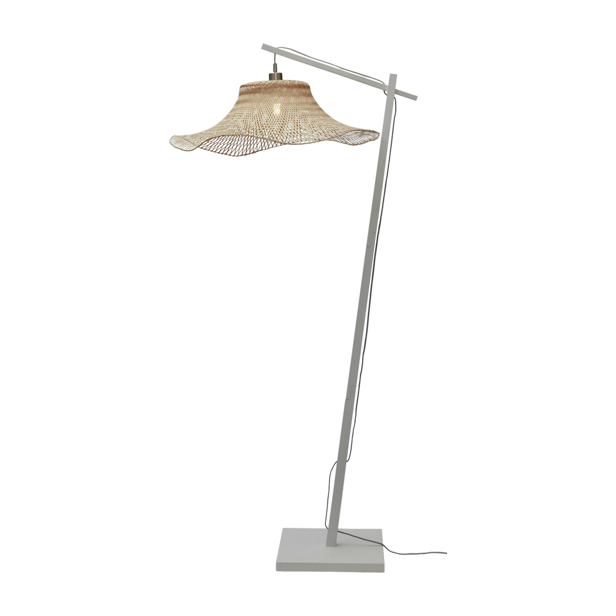 Stehlampe Ibiza L Weiss/65X20. Nat. - Good & Mojo