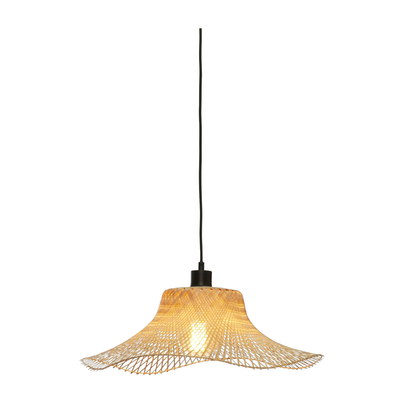 Suspension ondulée en bambou naturel 50x15 cm Ibiza - Good & Mojo