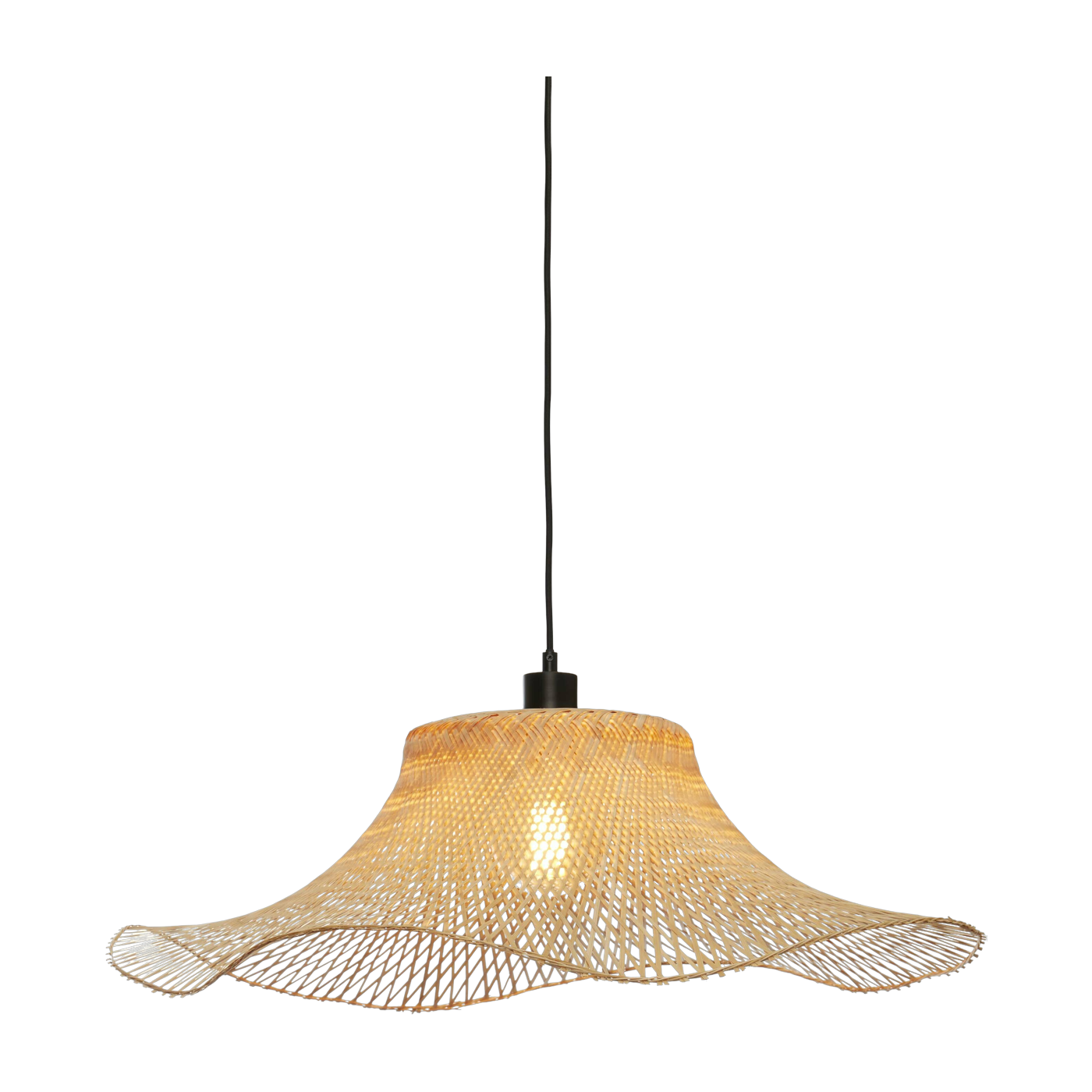 Suspension ondulée en bambou naturel 65x20 cm Ibiza - Good & Mojo
