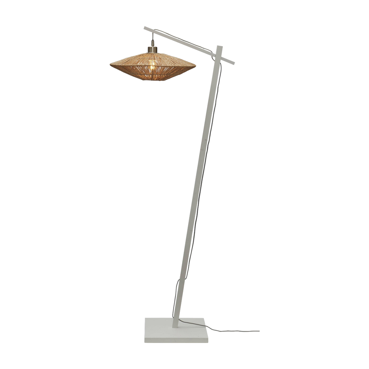 Stehlampe Iguazu S Weiss/40X12. Nat. - Good & Mojo