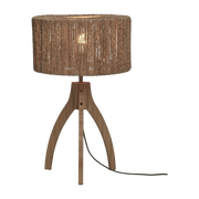 Table Lamp Iguazu 3-Legs Bamboo Nat. H.40Cm/Shade 30X16Cm Jute. Nat. - Good & Mojo