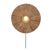 Wall Lampada Iguazu Jute/ Disc L Dia. 55Xh. 14Cm. Natural - Good & Mojo