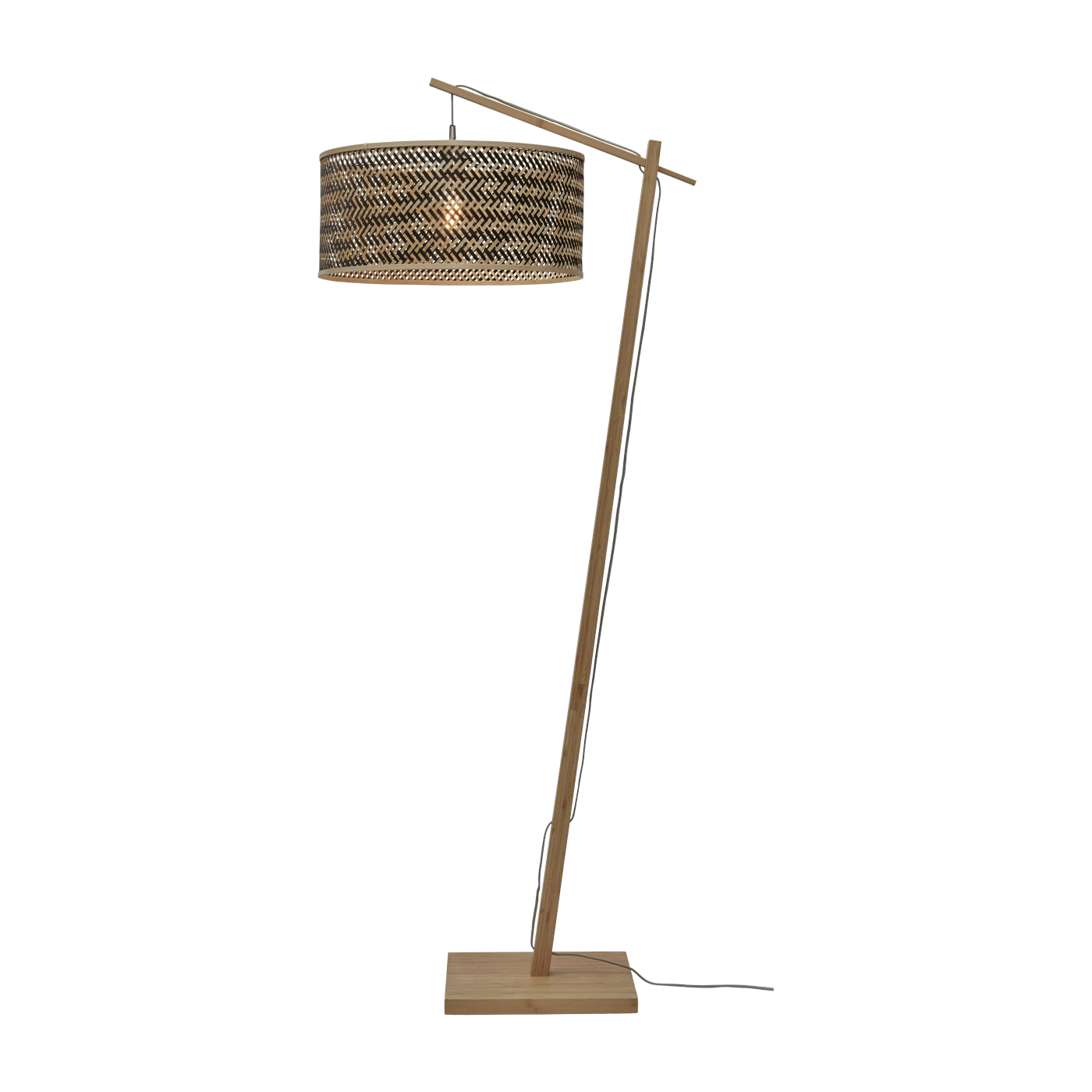Stehlampe Java L Nat/50X22. Schw/Nat. - Good & Mojo