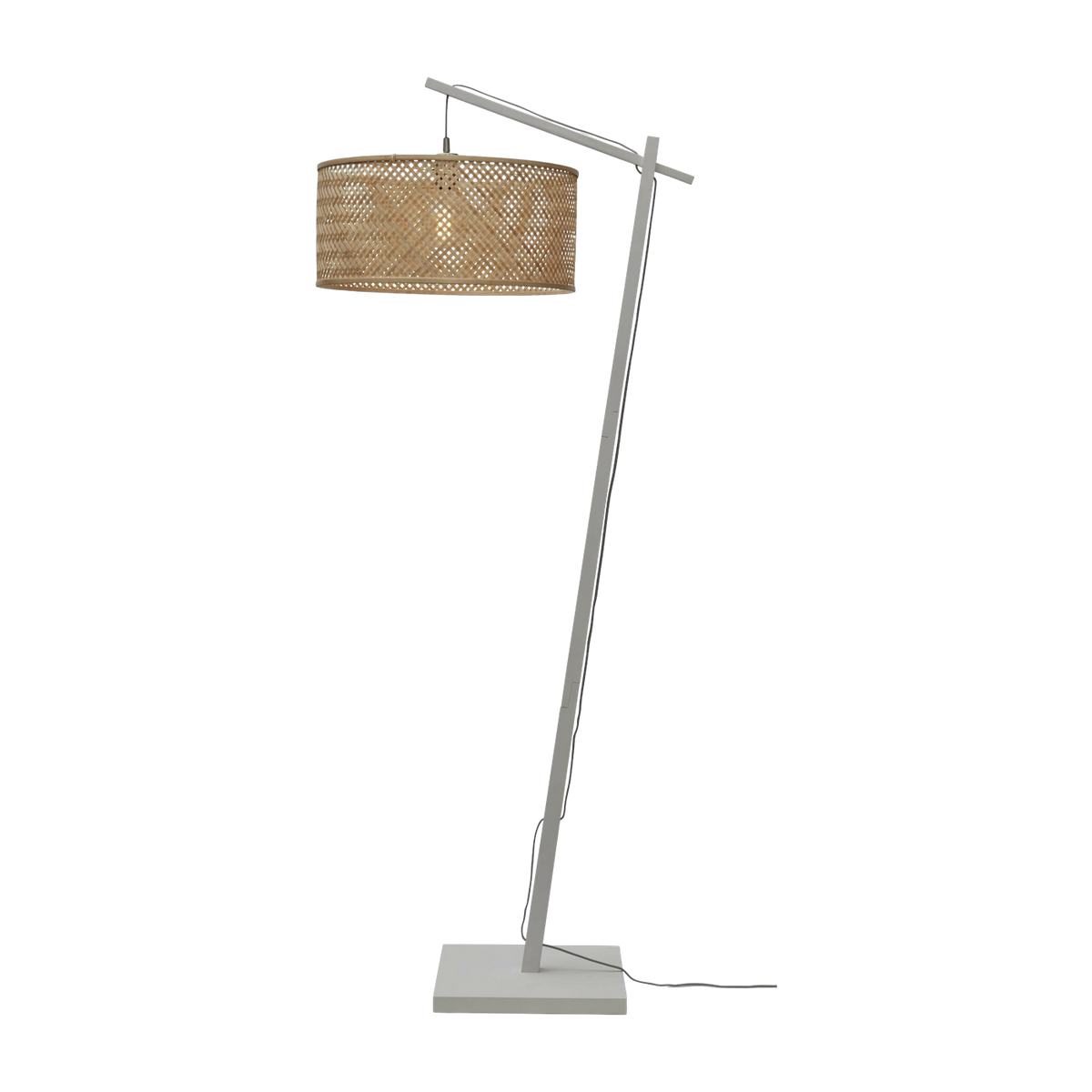 Stehlampe Java L Weiss/50X22. Nat. - Good & Mojo