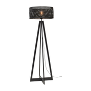 Floor Lamp Java 4-Legs Bamboo Bl. H.145Cm/Shade Dia.50Xh.22Cm. Bl. - Good & Mojo