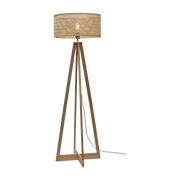 Floor Lamp Java 4-Legs Bamboo Nat. H.145Cm/Shade Dia.50Xh.22Cm. Nat. - Good & Mojo