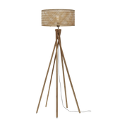 Floor Lamp Java 5-Legs Bamboo Nat. H.146Cm/Shade Dia.50Xh.22Cm. Nat. - Good & Mojo