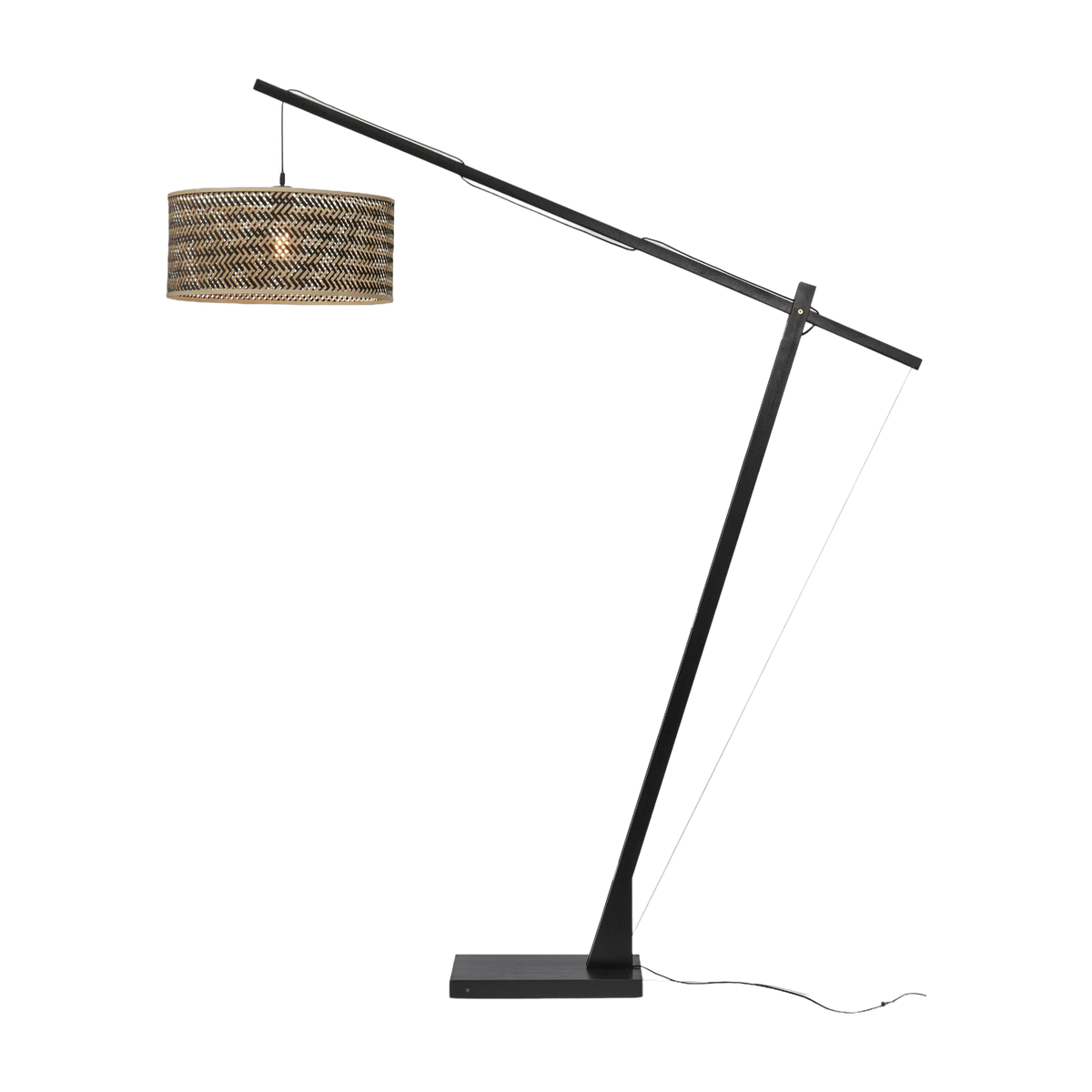 Stehlampe Java Xl Schw/50X22. Schw/Nat. - Good & Mojo