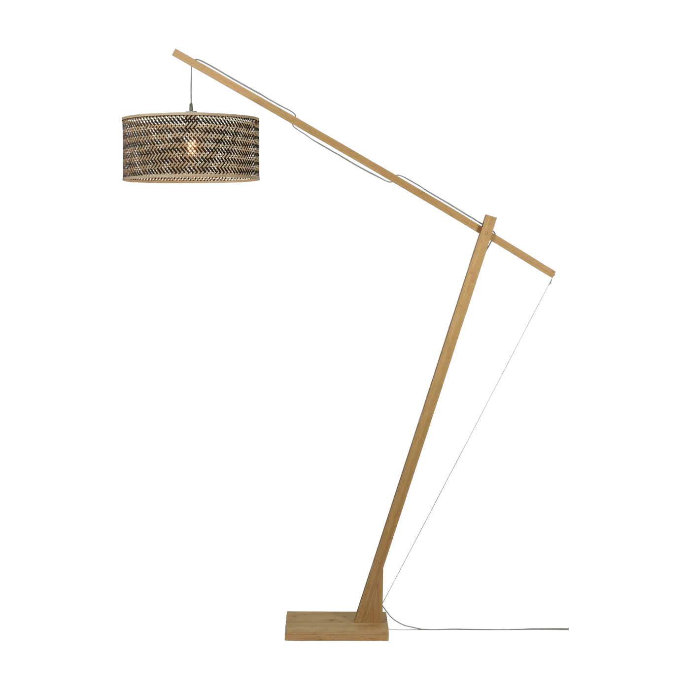 Stehlampe Java Xl Nat/50X22. Schw/Nat. - Good & Mojo