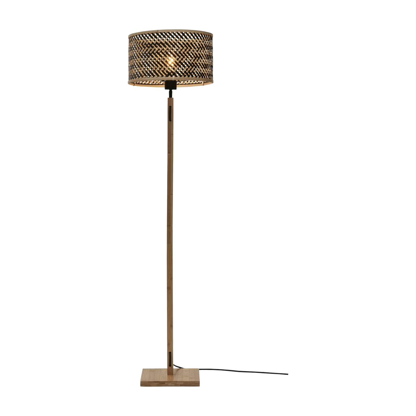 Stehlampe Java Rechteckig Nat/32X18. Schw/Nat - Good & Mojo