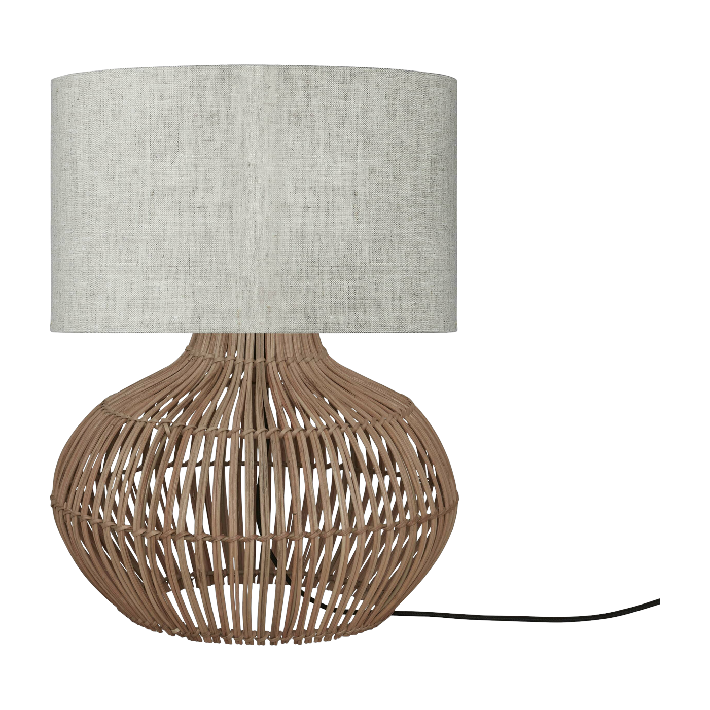 Table Lamp Kalahari S Rattan 48Cm/ombreggiatura 32X20Cm Linenight - Good & Mojo